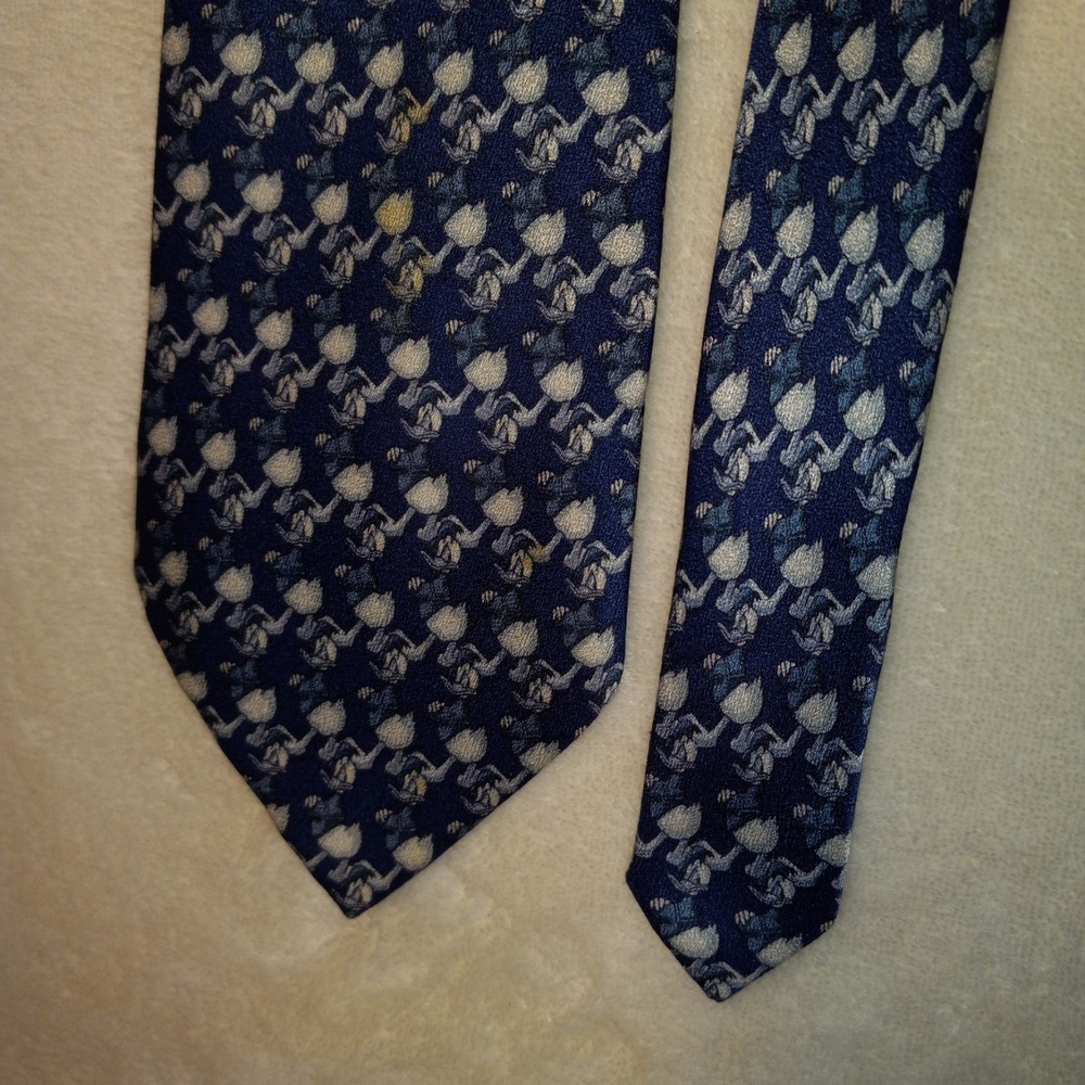 Walt Disney World Tie Mens Donald Duck Silk Hand Made Cartoon Character Necktie